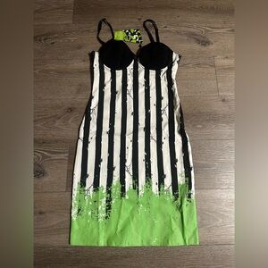 Killstar Black and Green Beetlejuice Dress